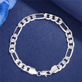 Sterling Silver Solid Chain Bracelet