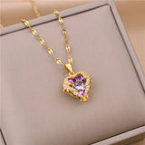 Crystal Cluster Pendant Necklace
