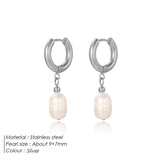 Gold-Plated Freshwater Pearl Drop Earrings