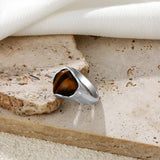 Natural Turquoise Heart Ring