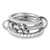 Cubic Zirconia Multilayer Connecting Ring