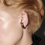 Two-Tone Irregular C-Shape Studs
