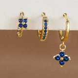 Gemma Floral Crystal Earring Set
