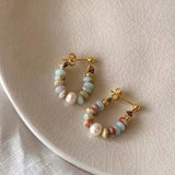 Pearl Drop Pendant Earrings