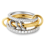 Cubic Zirconia Multilayer Connecting Ring