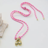 Cubic Zirconia Letter Pendant Necklace