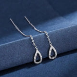 Black Tassel Drop Earrings