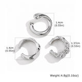 Gold Textured Ear Cuff Set (3-Piece)