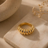 Minimalist Punk Stripe Ring