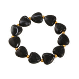 Multicolour Heart Resin Beaded Bracelet