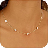 Dainty CZ Necklace & Bracelet Set