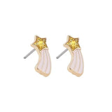 Enamel Flower Stud Earrings
