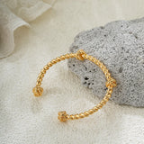 Vintage Twisted Rope Gold Cuff