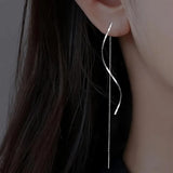 Black Tassel Drop Earrings