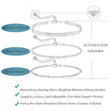 Sterling Silver Layered Link Bracelet