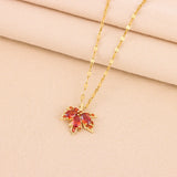 Maple Leaf Pendant Necklace