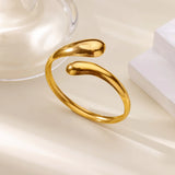Gold Cuff Bangle Bracelet
