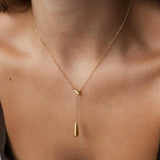 Double Waterdrop Y-Necklace