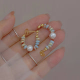 Pearl Drop Pendant Earrings
