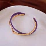 White Geometric Cuff Bracelet