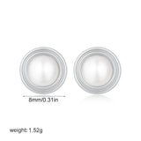 Pearl Flower Stud Earrings