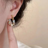 Pearl Drop Pendant Earrings