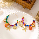 Rainbow Hoop Earrings