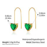 Multi Colour Teardrop & Pearl Drop Earrings