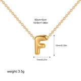 Petite Bubble Initial Charm Necklace