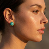 Bohemia Turquoise Small Stud Earrings