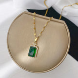 Crystal Cluster Pendant Necklace