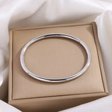 Gold Hollow Bangle Bracelet