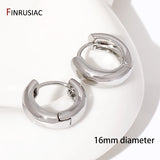Gold-Plated Round Hoop Earrings