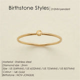 Birthstone Band Ring