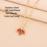 Maple Leaf Pendant Necklace