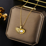 Crystal Cluster Pendant Necklace