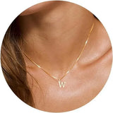 Initial Letter Pendant Necklace