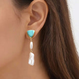 The Santa Fe Pearl Drop Earrings