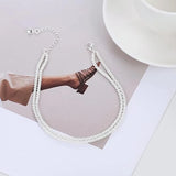 Layered Cuban Link Anklet Set