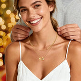 Heart Initial Layered Necklace