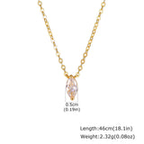 Dainty Marquise CZ Pendant Necklace