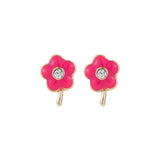 Summer Flower Zircon Stud Earrings