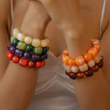 Multicolour Acrylic Beaded Bracelet