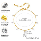 Gold Zirconia Satellite Chain Bracelet