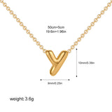 Petite Bubble Initial Charm Necklace