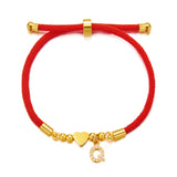 Initial Heart Charm Bracelet