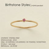 Birthstone Band Ring