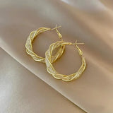 Mesh Mobius Hoop Earrings