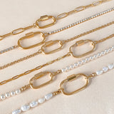 Oval Turnbuckle Choker Necklace