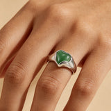 Natural Turquoise Heart Ring